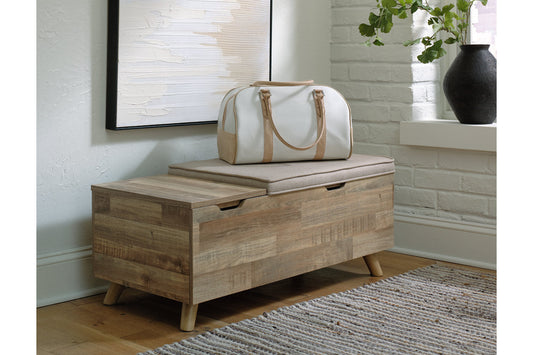 Gerdanet Beige/Brown Storage Bench - A3000318 - Luna Furniture - Dallas Store