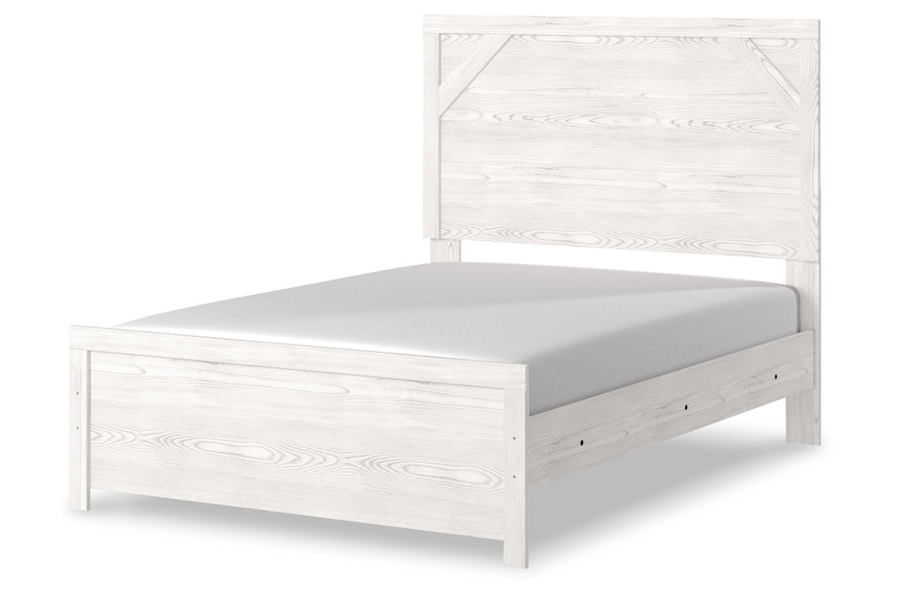 Gerridan White/Gray Full Panel Bed - SET | B1190-55 | B1190-86 - Luna Furniture - Dallas Store