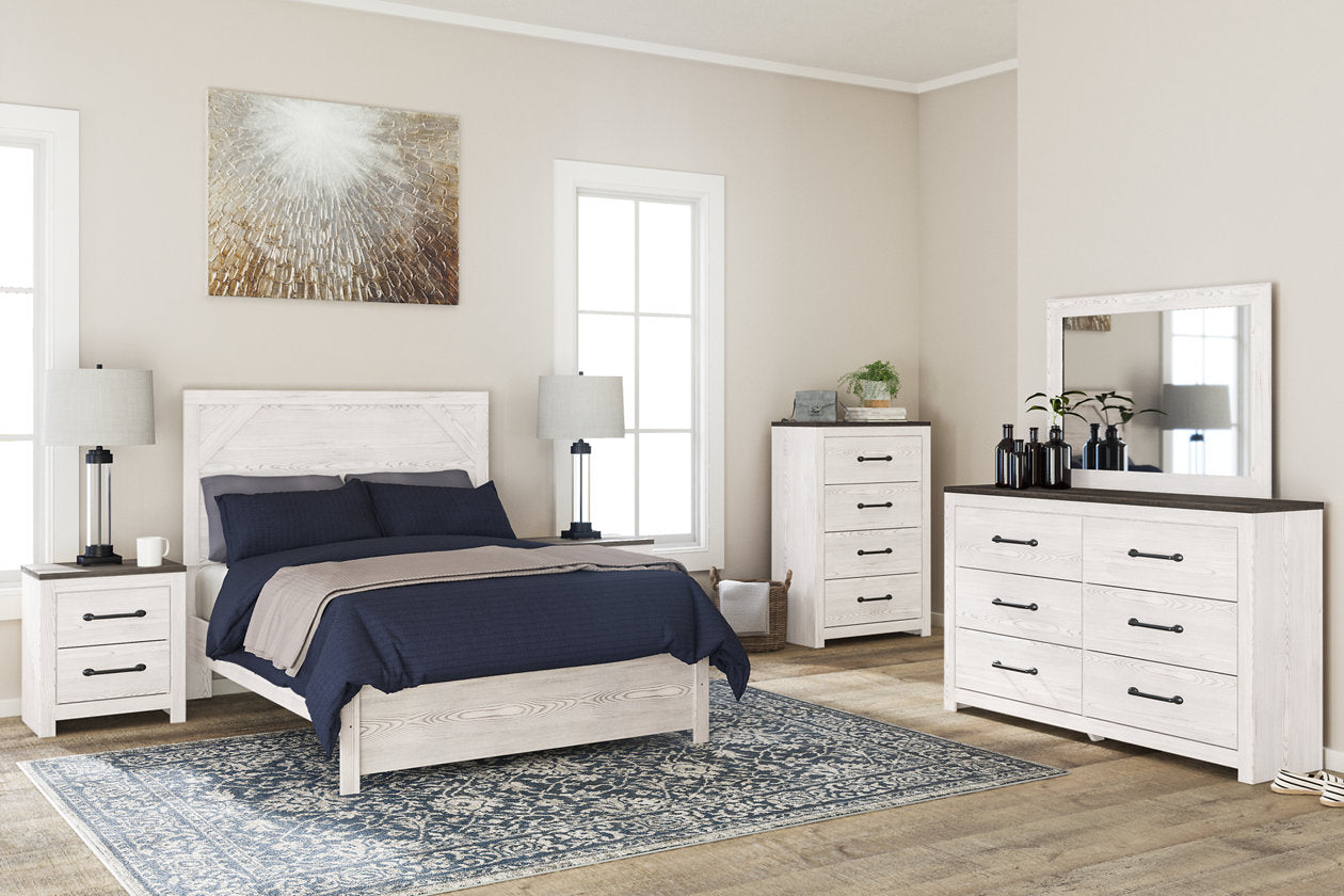 Gerridan White/Gray Full Panel Bed - SET | B1190-55 | B1190-86 - Luna Furniture - Dallas Store