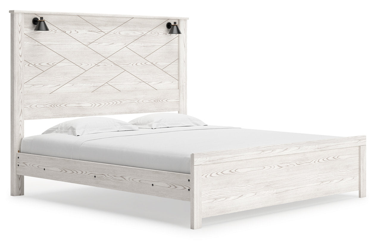 Gerridan White/Gray King Panel Bed - SET | B1190-56 | B1190-58 | B1190-99 - Luna Furniture - Dallas Store