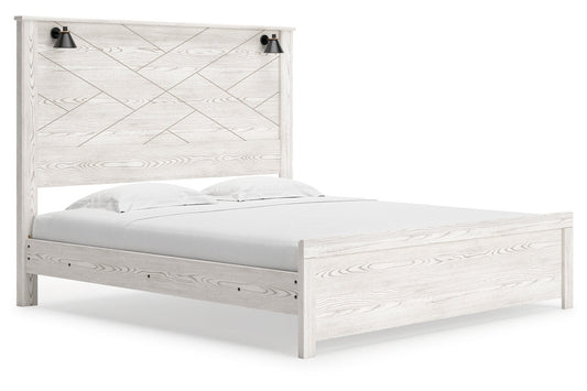 Gerridan White/Gray King Panel Bed - SET | B1190-56 | B1190-58 | B1190-99 - Luna Furniture - Dallas Store