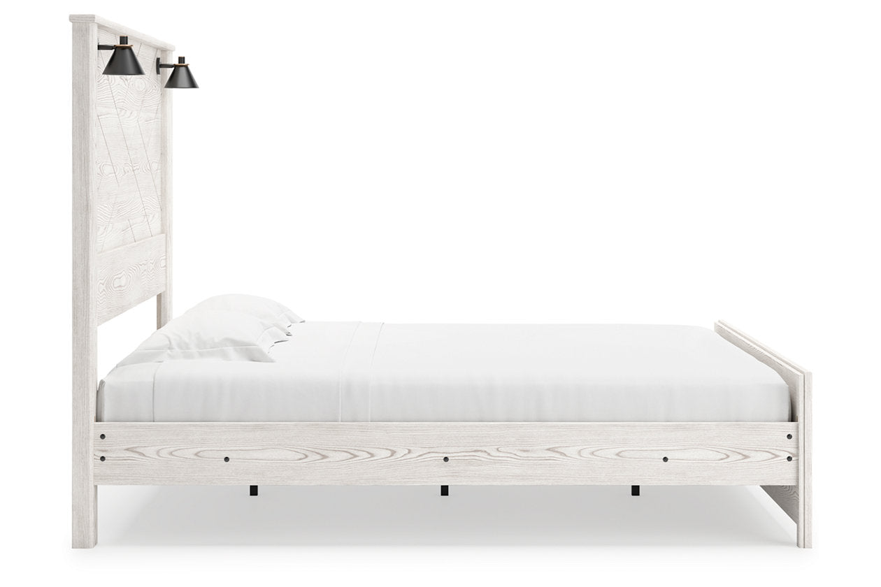 Gerridan White/Gray King Panel Bed - SET | B1190-56 | B1190-58 | B1190-99 - Luna Furniture - Dallas Store