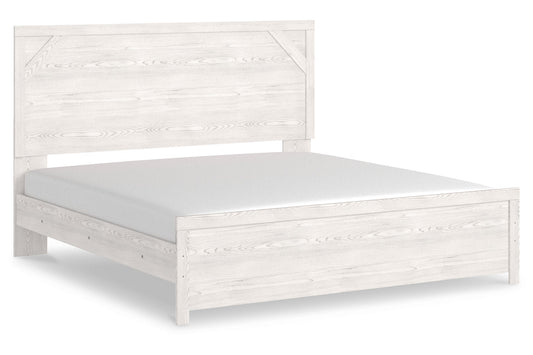 Gerridan White/Gray King Panel Bed - SET | B1190-72 | B1190-97 - Luna Furniture - Dallas Store