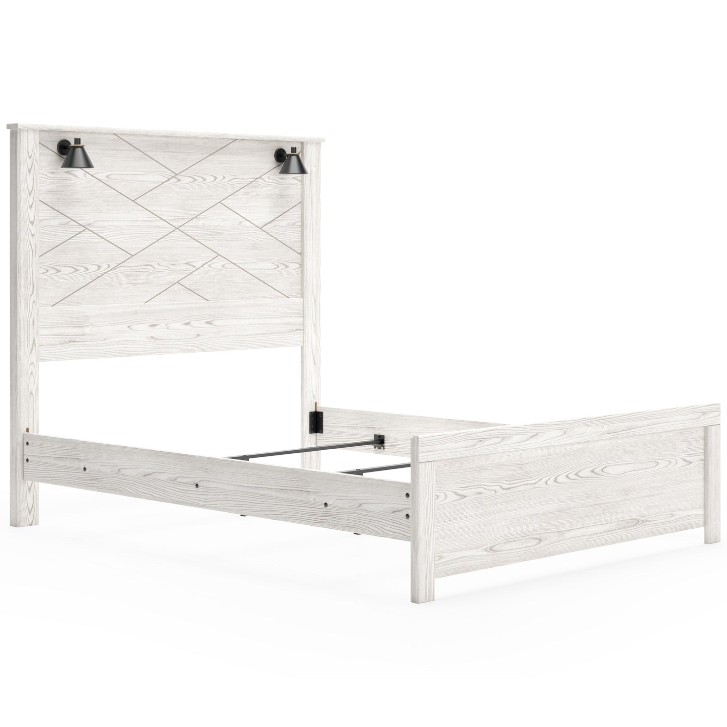 Gerridan White/Gray Lighted Panel Bedroom Set - SET | B1190-54 | B1190-57 | B1190-98 | B1190-92 | B1190-44 - Luna Furniture - Dallas Store