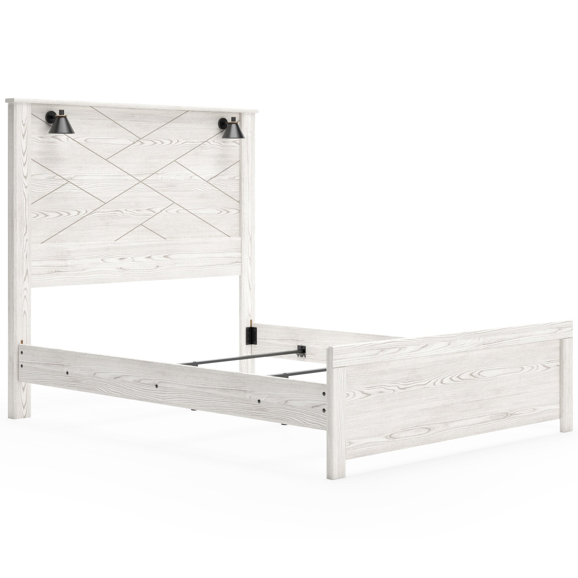 Gerridan White/Gray Lighted Panel Bedroom Set - SET | B1190-54 | B1190-57 | B1190-98 | B1190-92 | B1190-44 - Luna Furniture - Dallas Store
