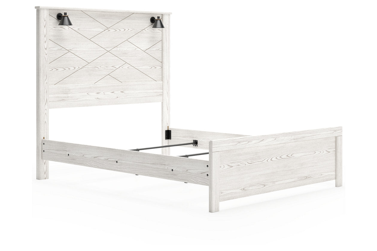 Gerridan White/Gray Queen Panel Bed - SET | B1190-54 | B1190-57 | B1190-98 - Luna Furniture - Dallas Store