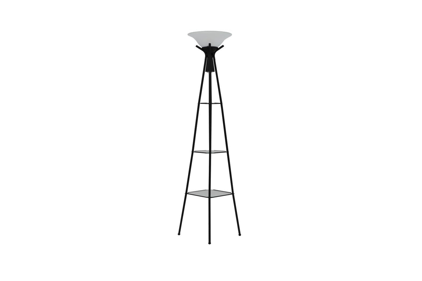 Gianni Versatile Shelf Tower Floor Lamp Charcoal Black - 901420 - Luna Furniture - Dallas Store