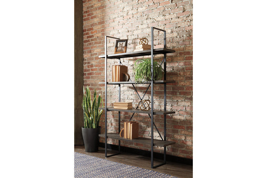 Gilesgrove Black/Gray Bookcase - A4000017 - Luna Furniture - Dallas Store