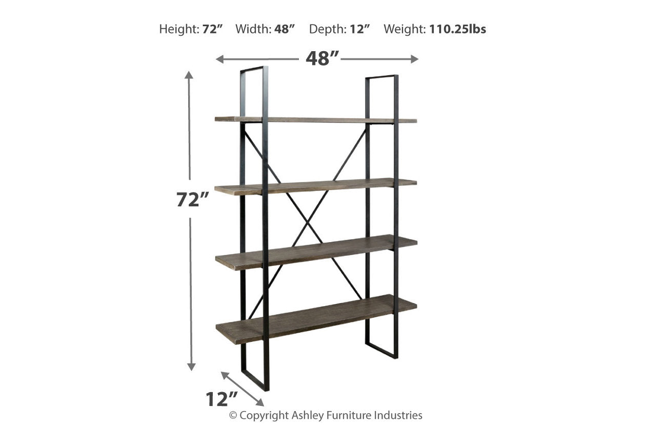 Gilesgrove Black/Gray Bookcase - A4000017 - Luna Furniture - Dallas Store