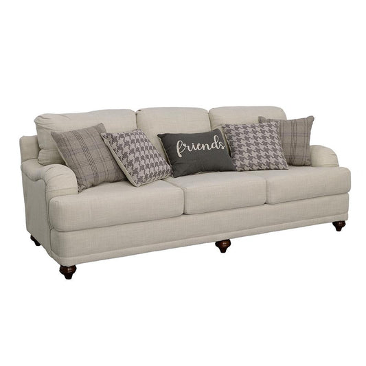 Glenn Cushion Back Sofa Light Gray - 511094 - Luna Furniture - Dallas Store