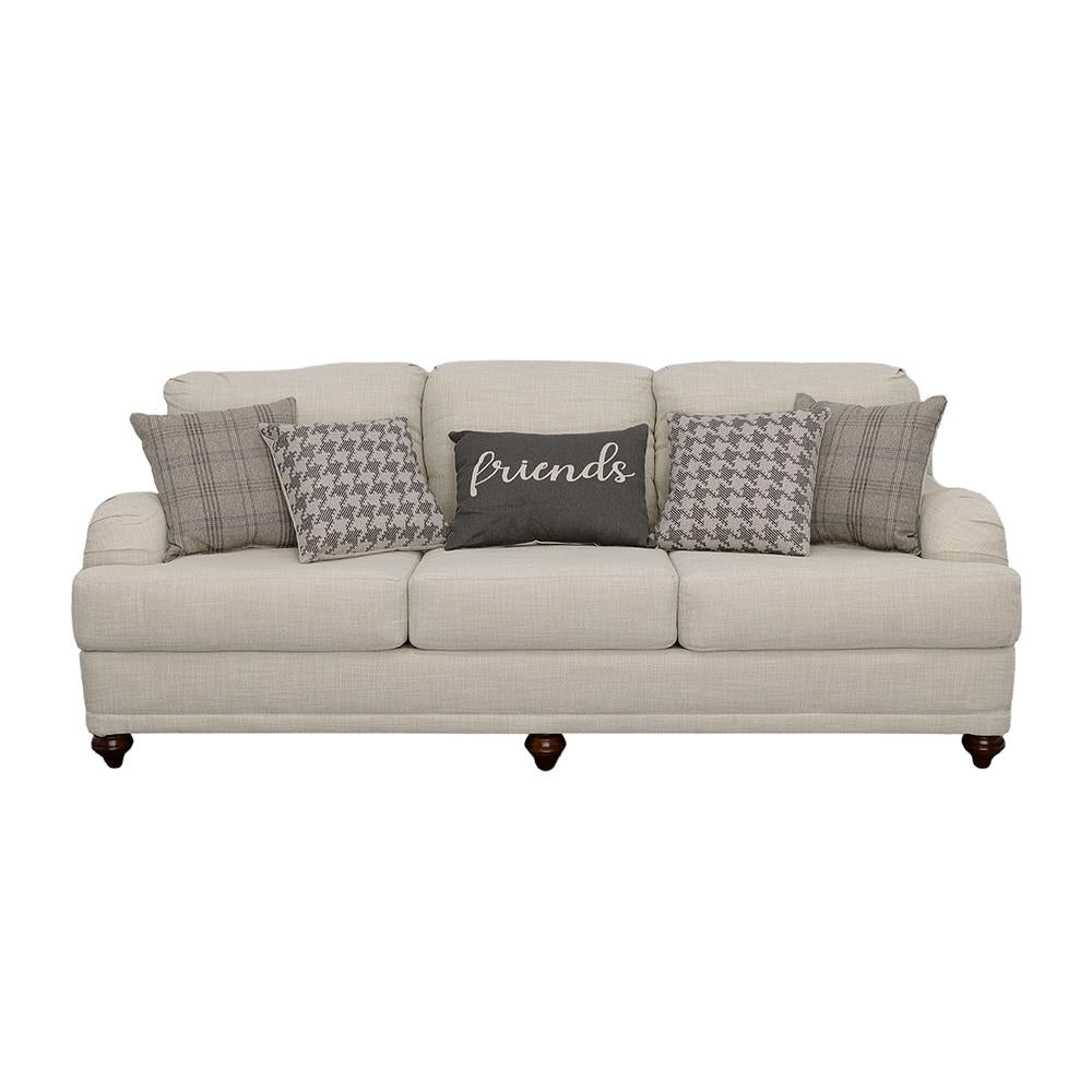 Glenn Cushion Back Sofa Light Gray - 511094 - Luna Furniture - Dallas Store