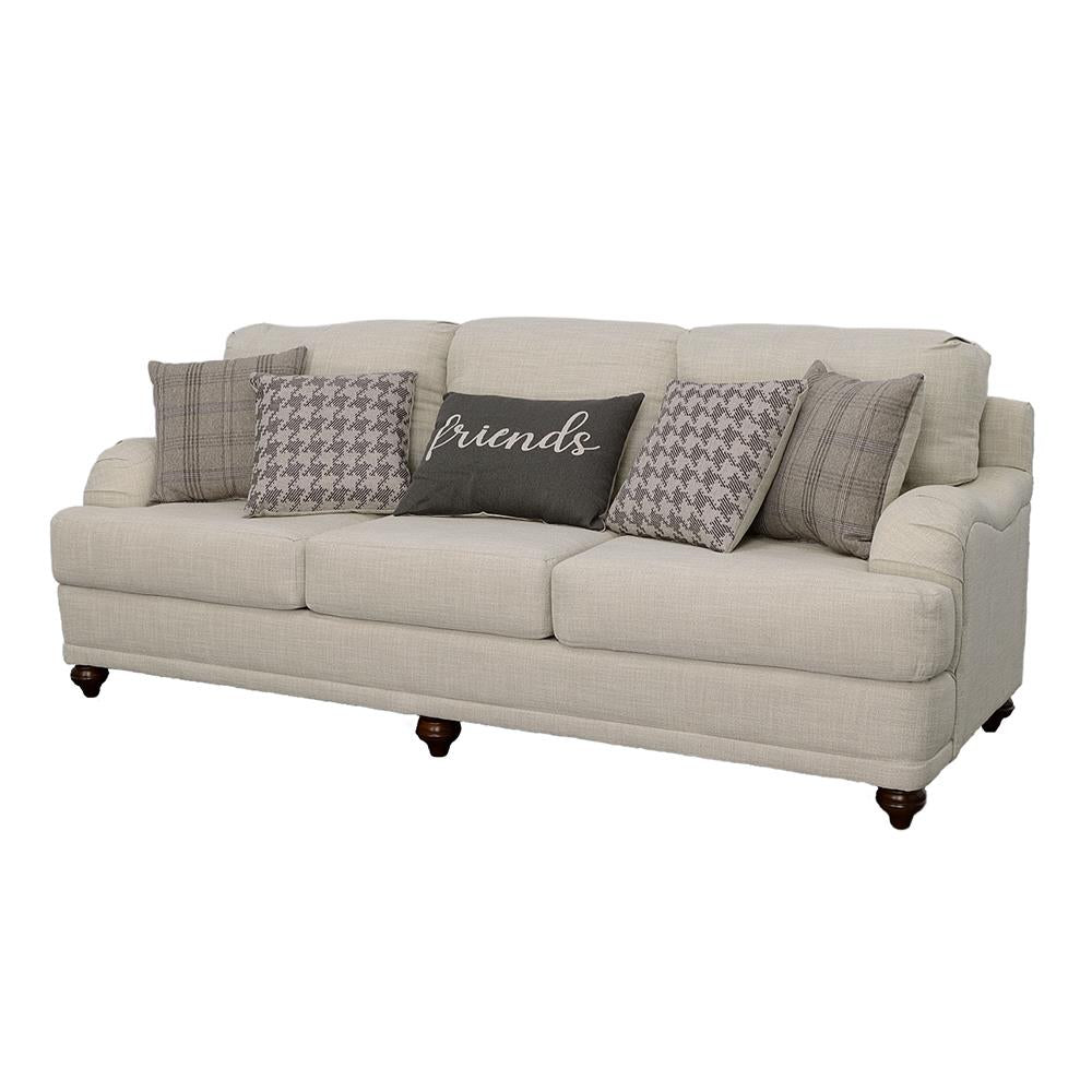 Glenn Cushion Back Sofa Light Gray - 511094 - Luna Furniture - Dallas Store