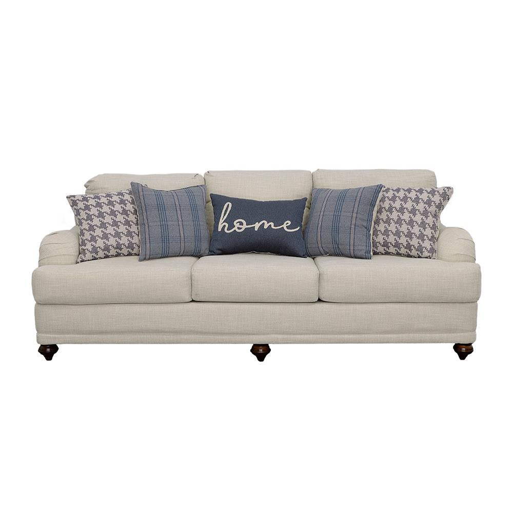 Glenn Recessed Arms Sofa Light Gray - 511091 - Luna Furniture - Dallas Store