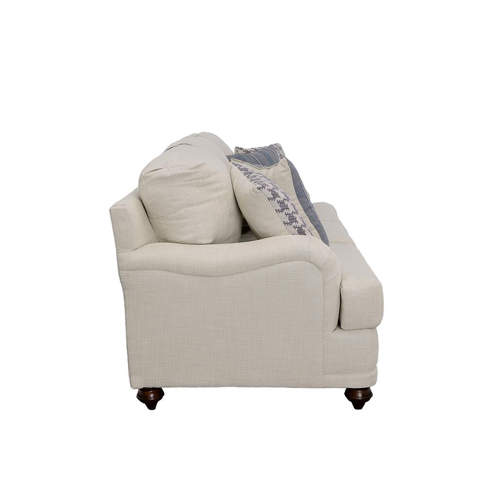 Glenn Recessed Arms Sofa Light Gray - 511091 - Luna Furniture - Dallas Store