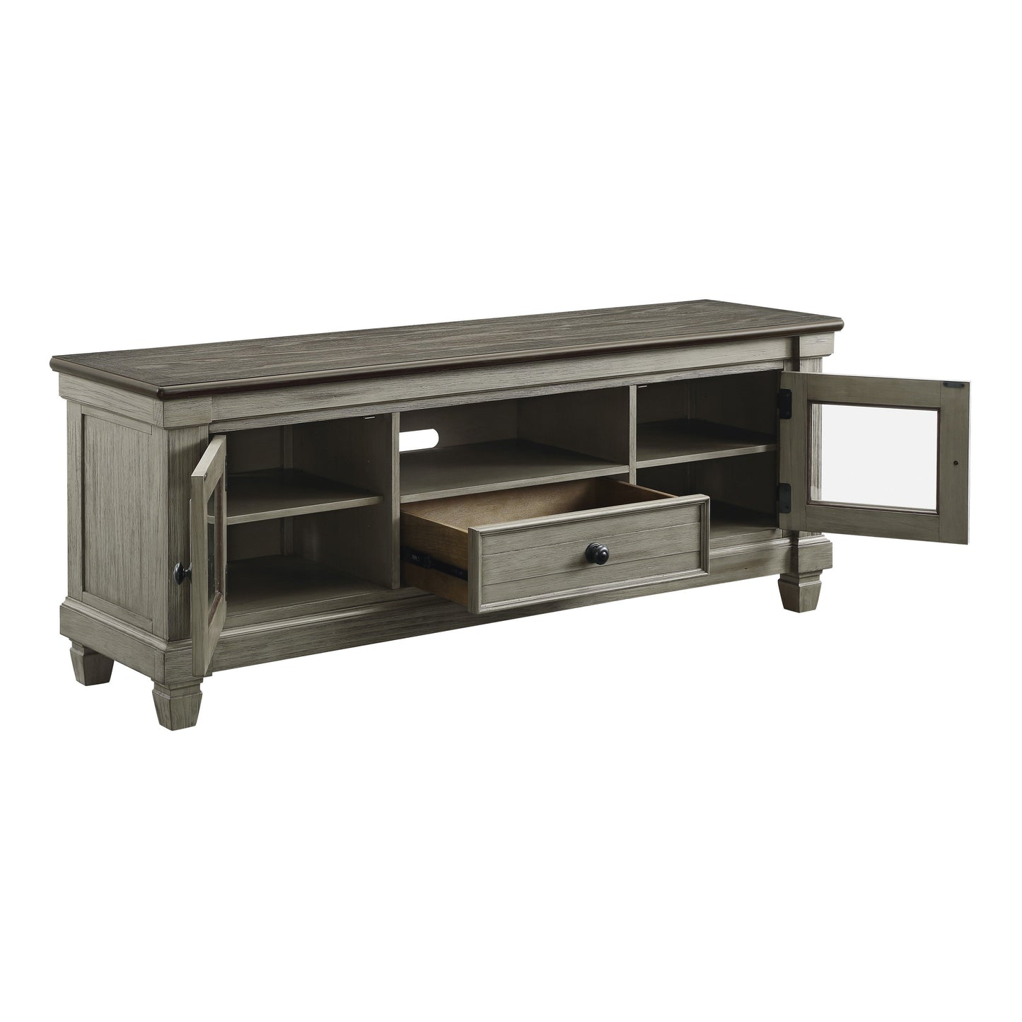 Granby Antique Gray 64" TV Stand - 56270GY-64T - Luna Furniture - Dallas Store
