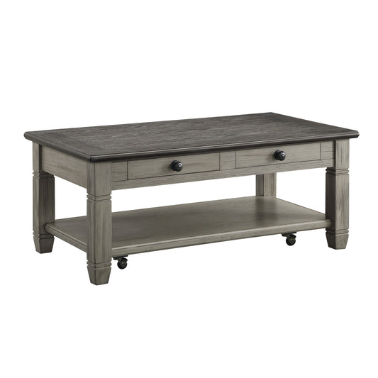 Granby Antique Gray Cocktail Table - 5627GY-30 - Luna Furniture - Dallas Store