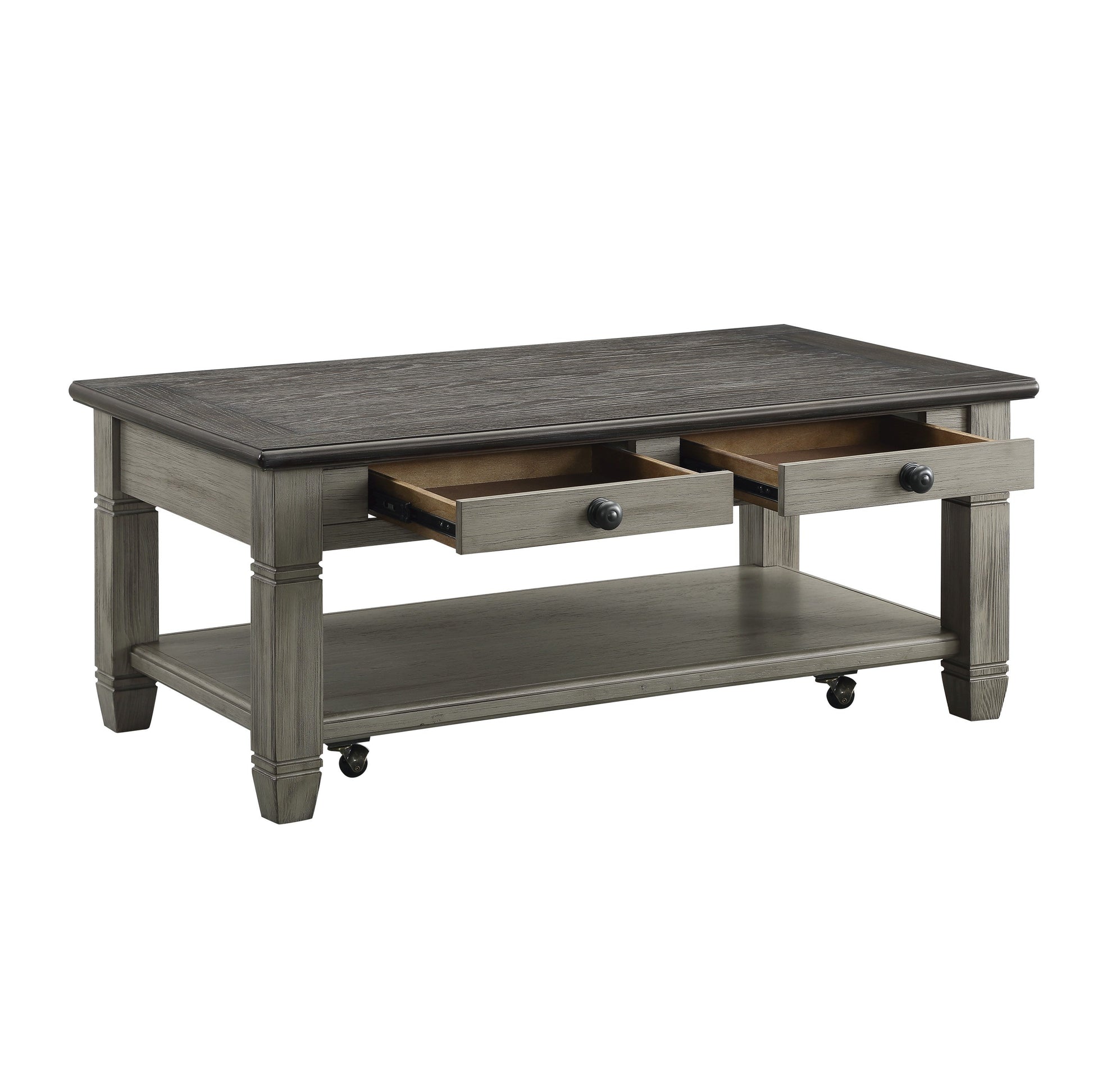 Granby Antique Gray Cocktail Table - 5627GY-30 - Luna Furniture - Dallas Store