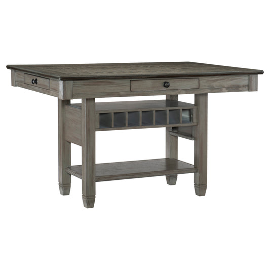 Granby Antique Gray Counter Height Table - SET | 5627GY-36 | 5627GY-36B - Luna Furniture - Dallas Store
