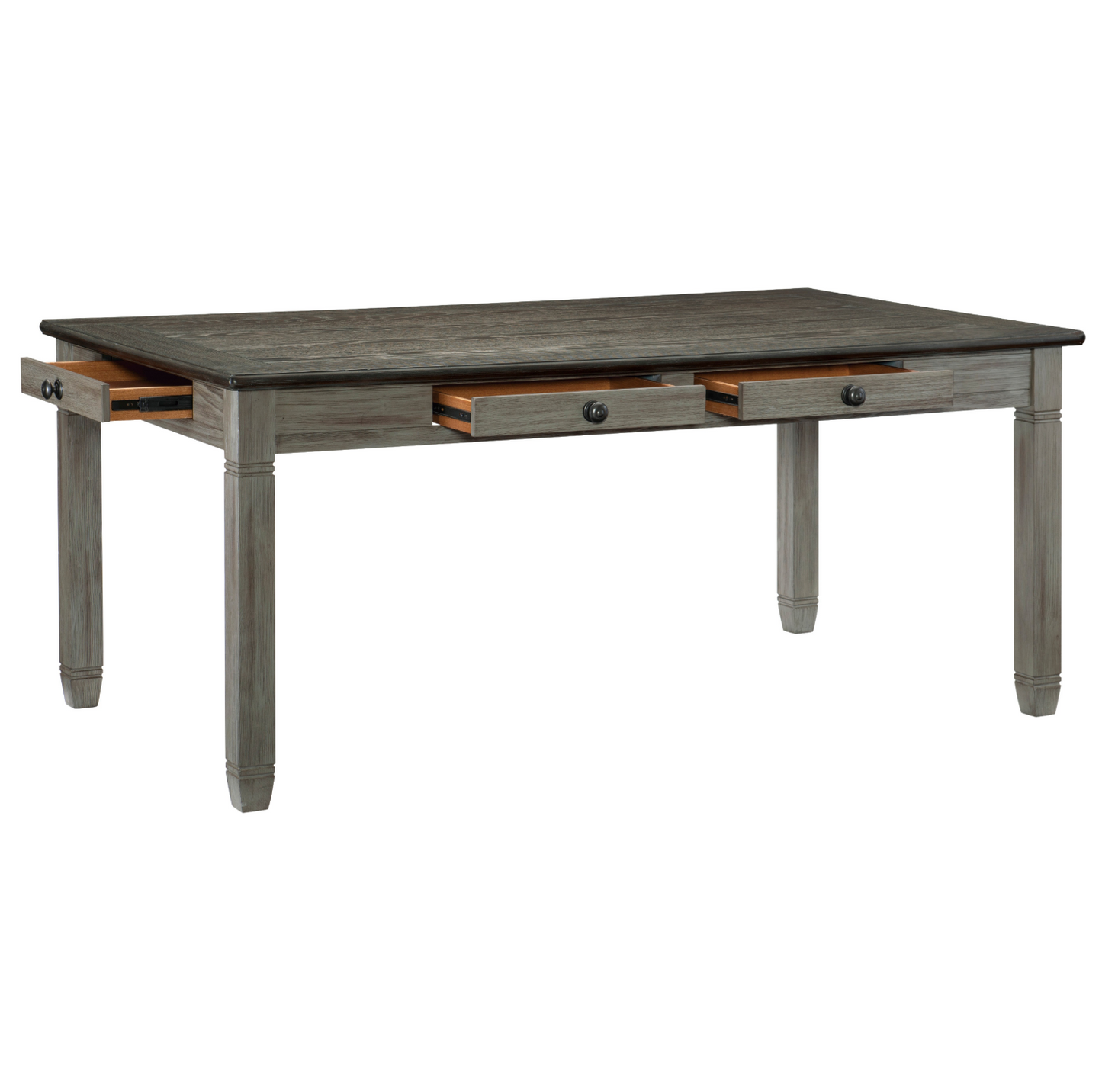 Granby Antique Gray Dining Table - 5627GY-72 - Luna Furniture - Dallas Store