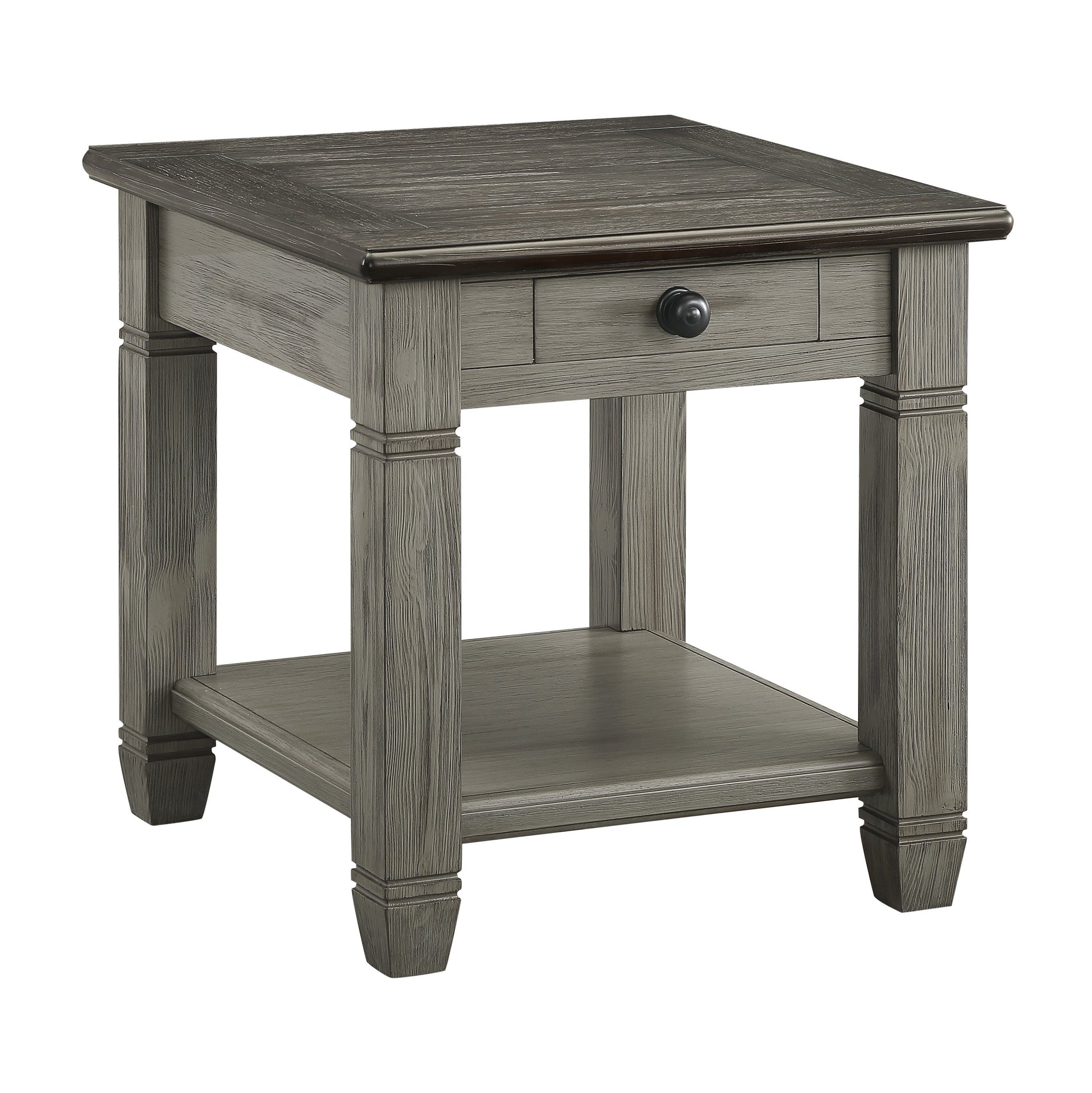 Granby Antique Gray End Table - 5627GY-04 - Luna Furniture - Dallas Store