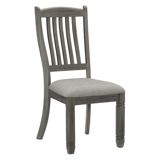 Granby Antique Gray Side Chair, Set of 2 - 5627GYS - Luna Furniture - Dallas Store