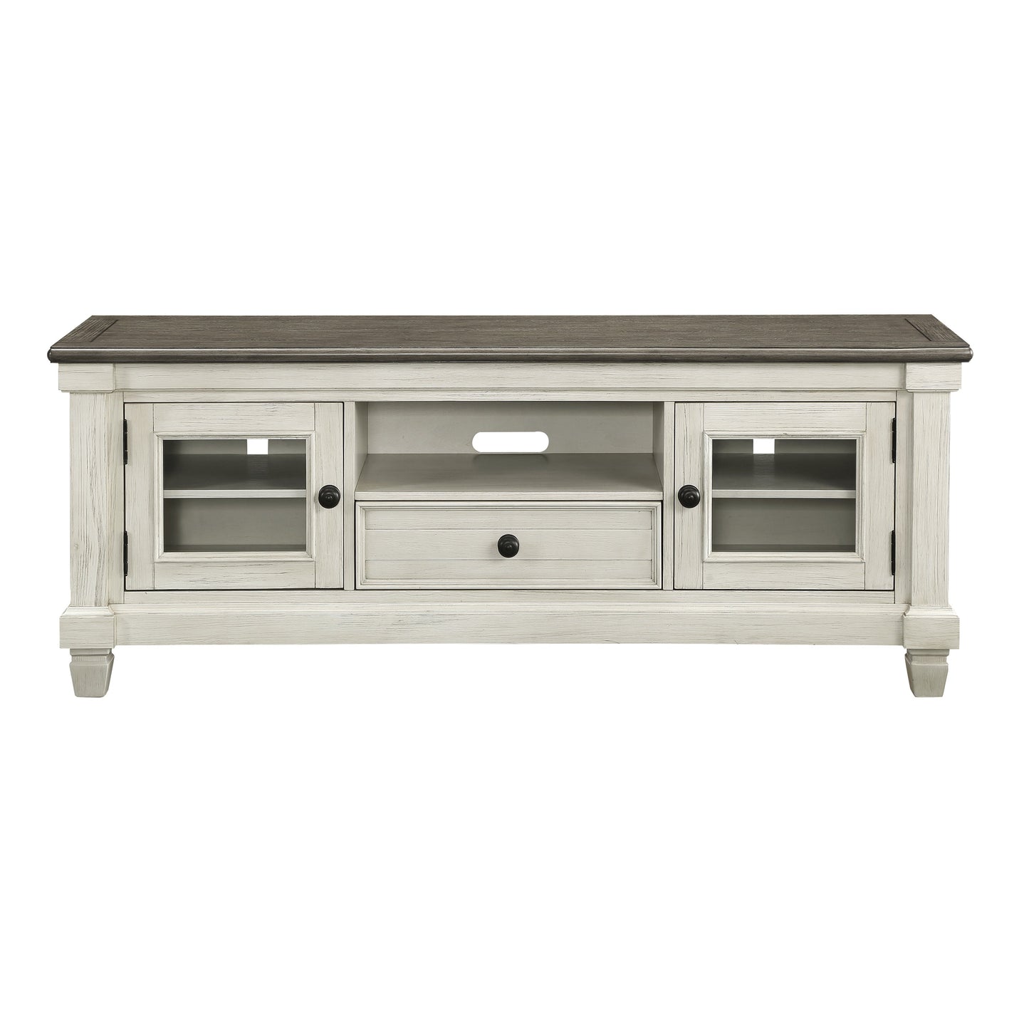 Granby Antique White 64" TV Stand - 56270NW-64T - Luna Furniture - Dallas Store