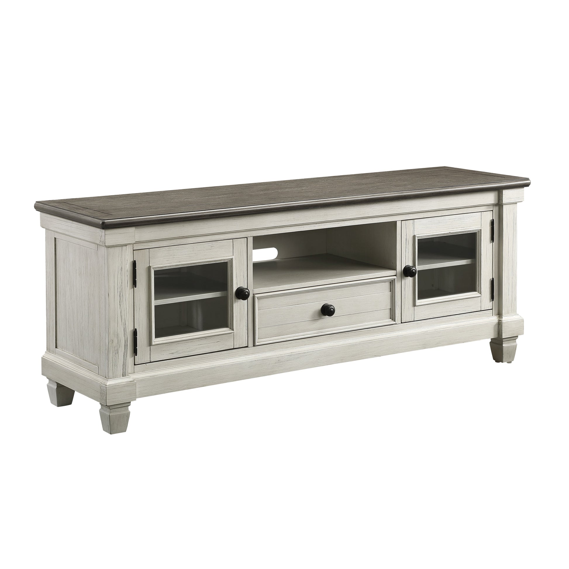 Granby Antique White 64" TV Stand - 56270NW-64T - Luna Furniture - Dallas Store