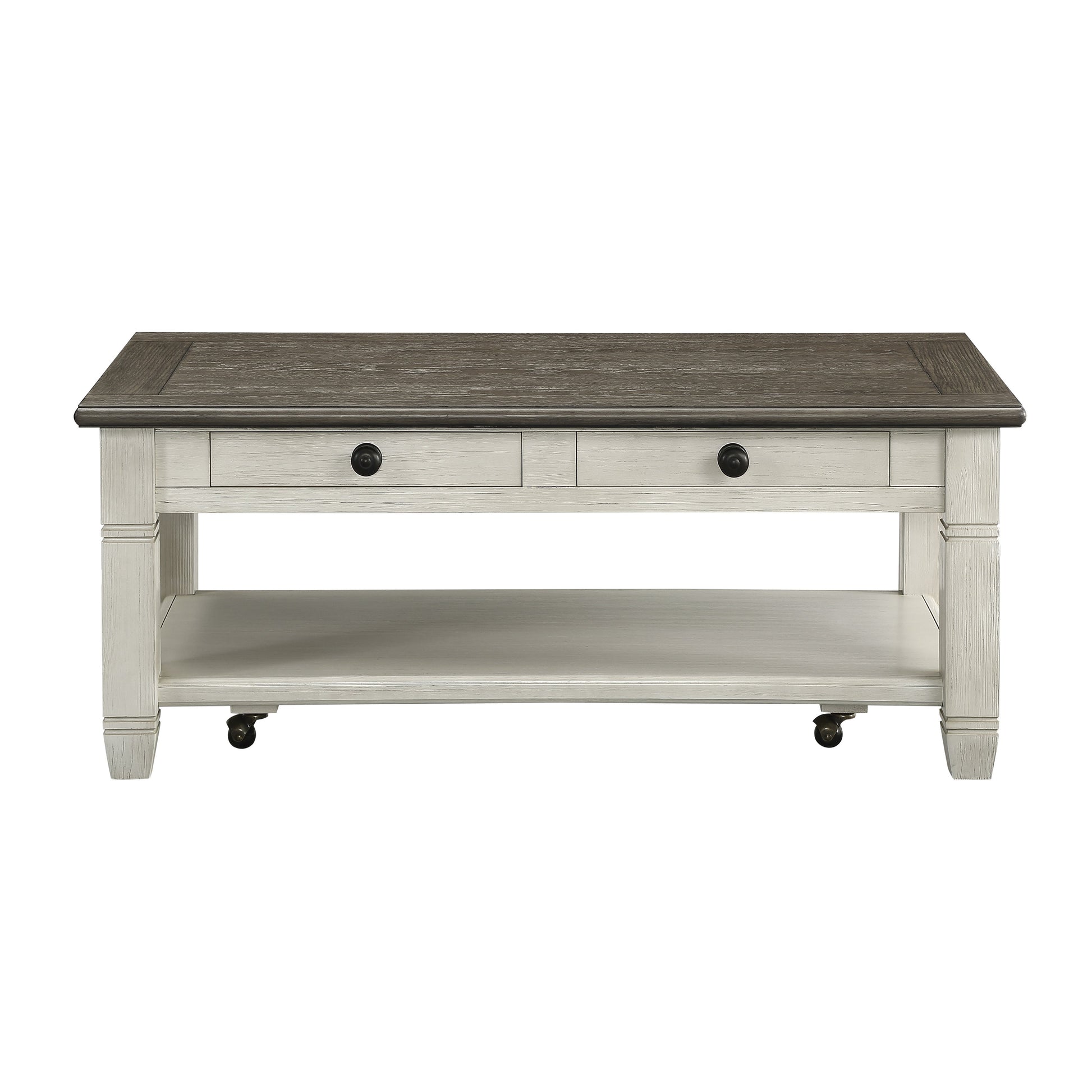 Granby Antique White Cocktail Table - 5627NW-30 - Luna Furniture - Dallas Store