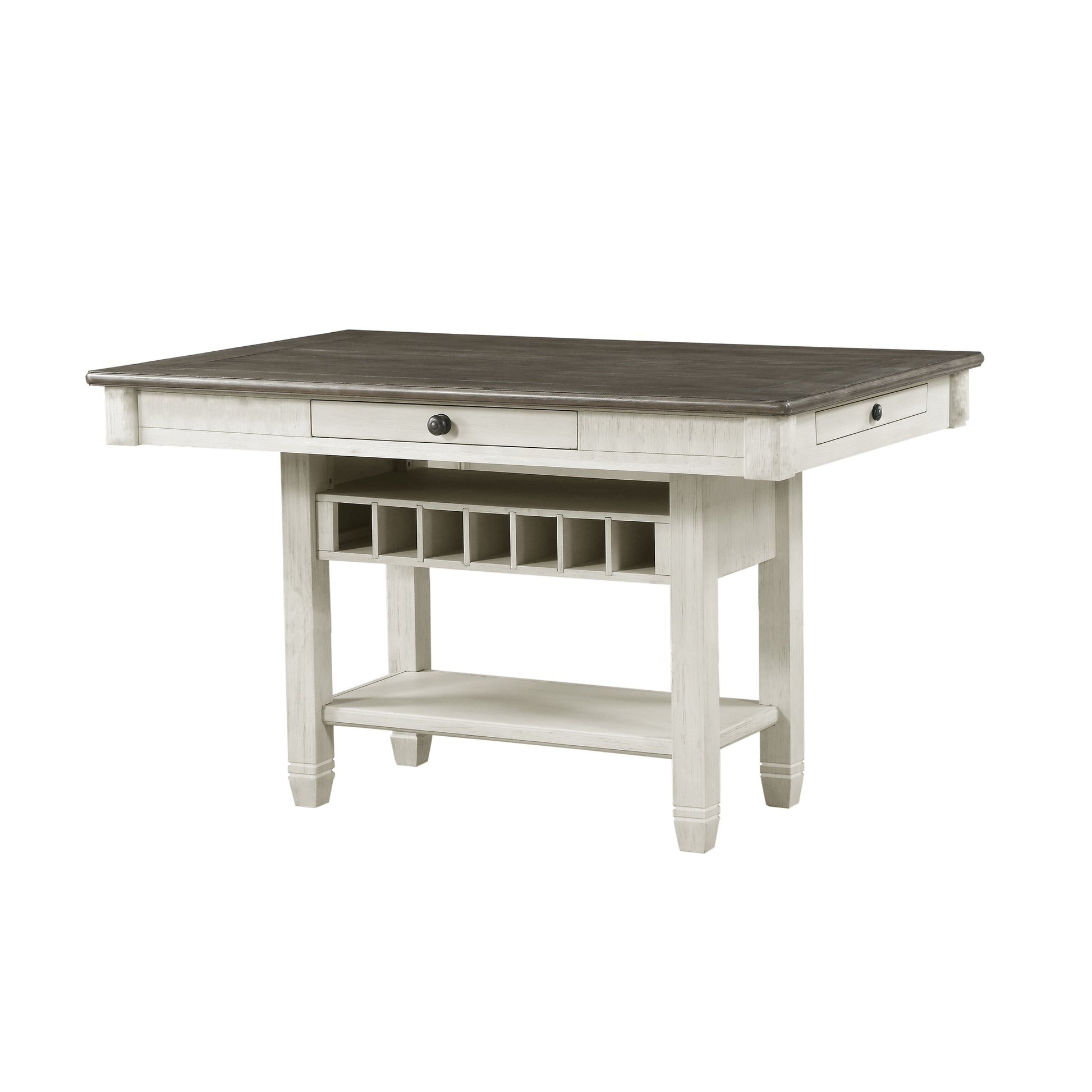 Granby Antique White Counter Height Table - SET | 5627NW-36 | 5627NW-36B - Luna Furniture - Dallas Store