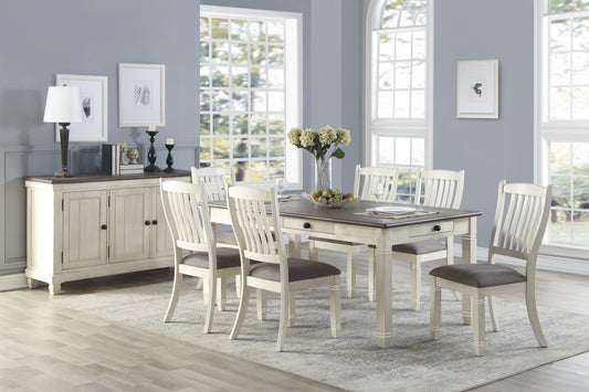 Granby Antique White Dining Set - SET | 5627NW-72 | 5627NWS(3) - Luna Furniture - Dallas Store