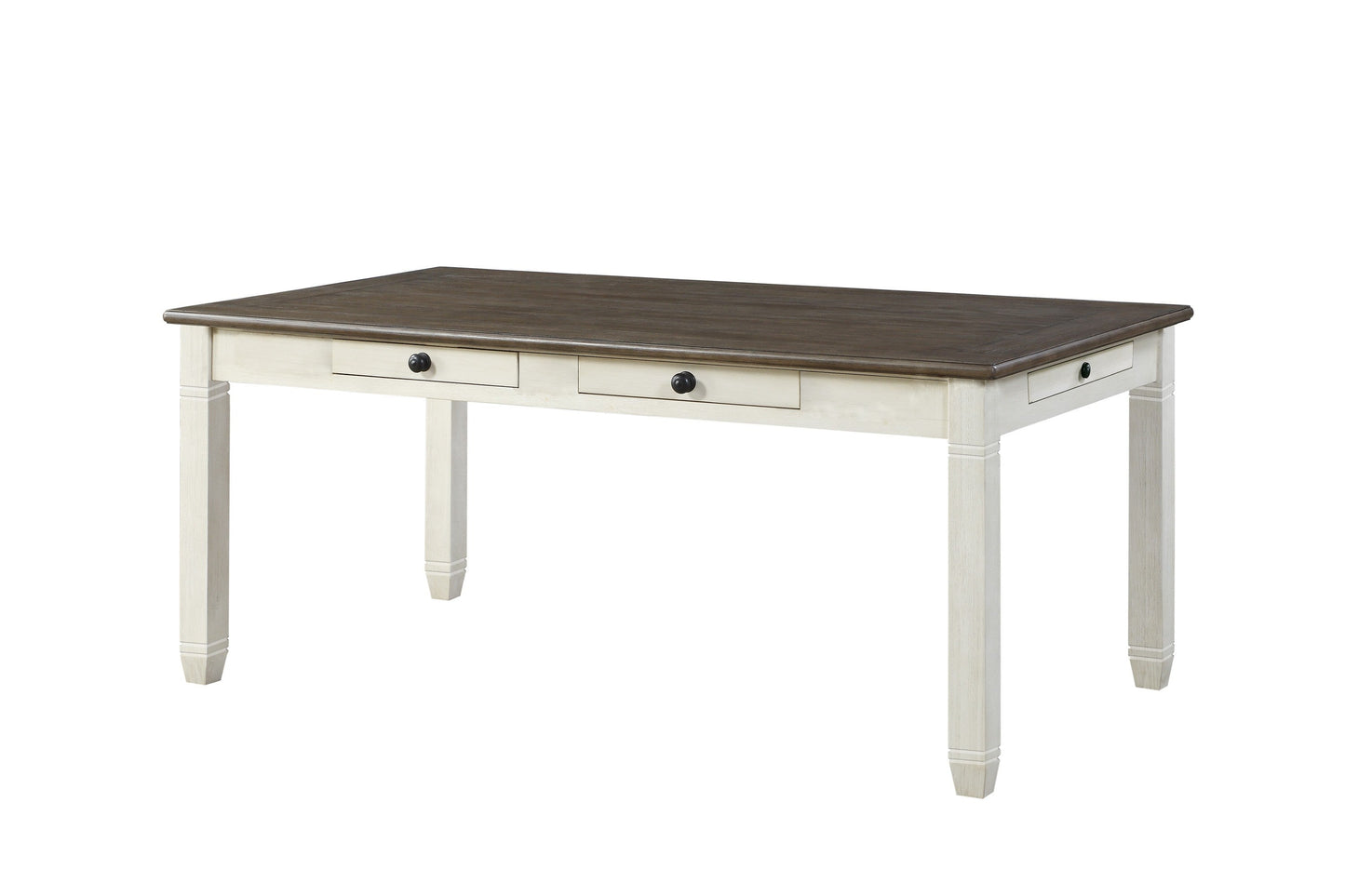Granby Antique White Dining Table - 5627NW-72 - Luna Furniture - Dallas Store