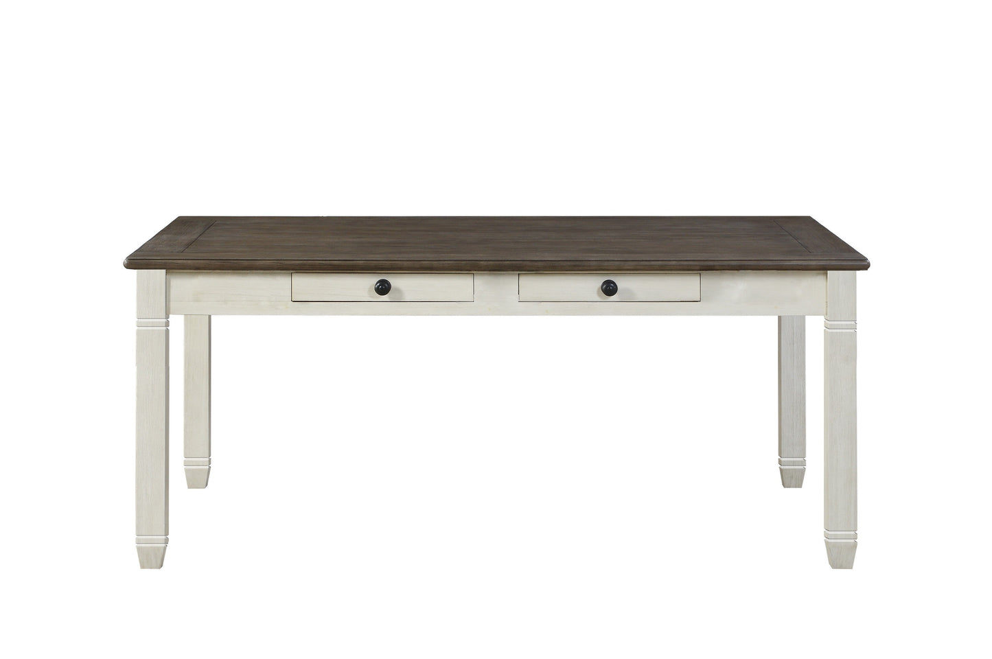 Granby Antique White Dining Table - 5627NW-72 - Luna Furniture - Dallas Store
