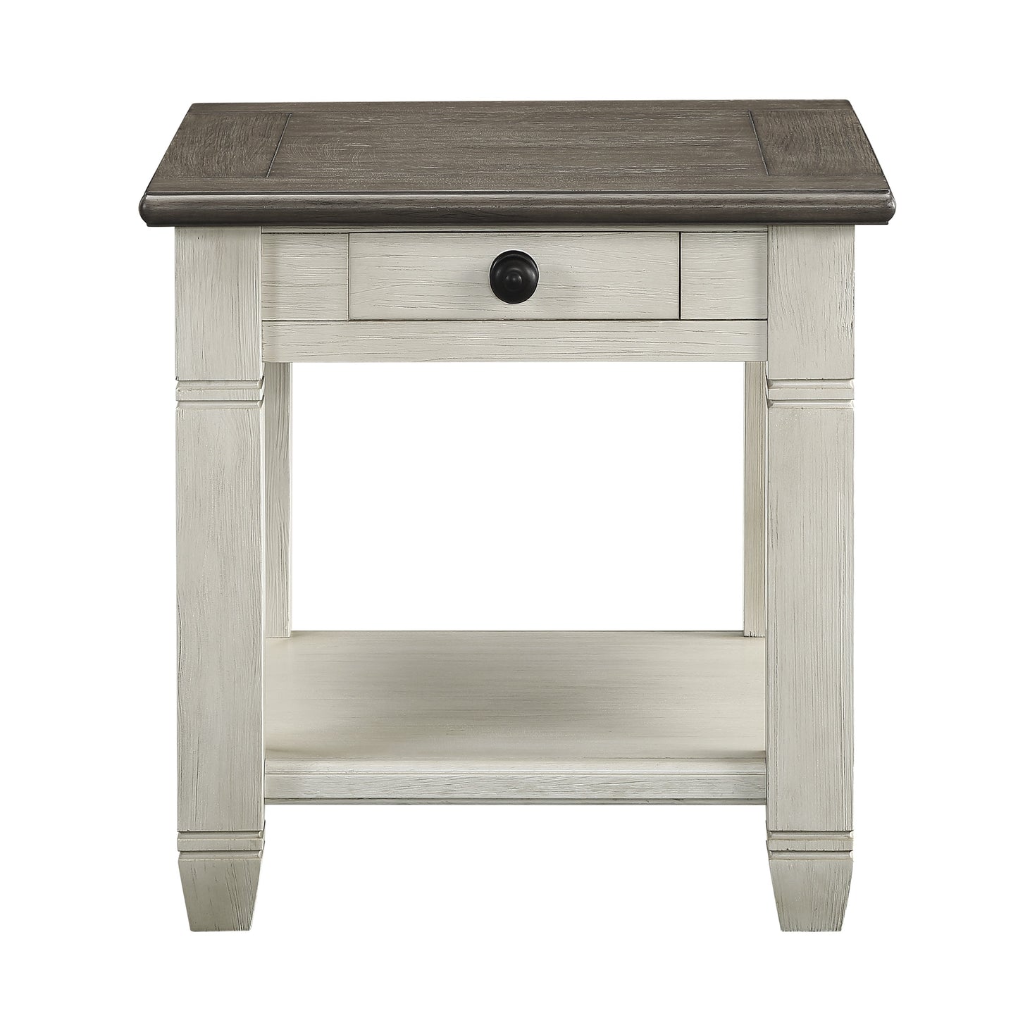 Granby Antique White End Table - 5627NW-04 - Luna Furniture - Dallas Store