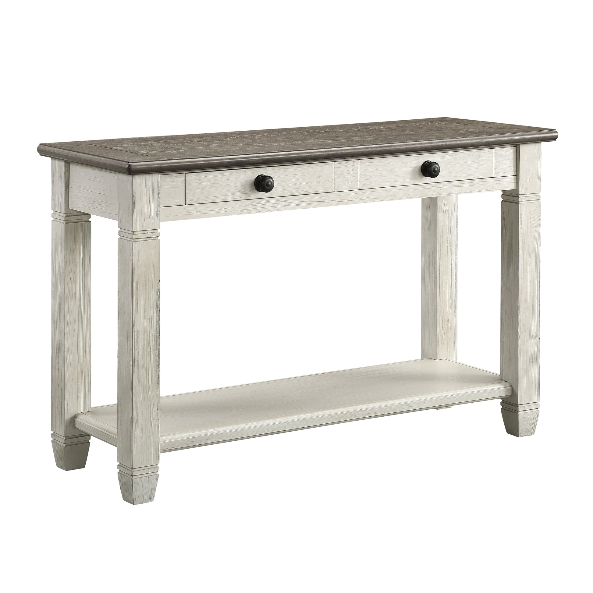 Granby Antique White Sofa Table - 5627NW-05 - Luna Furniture - Dallas Store