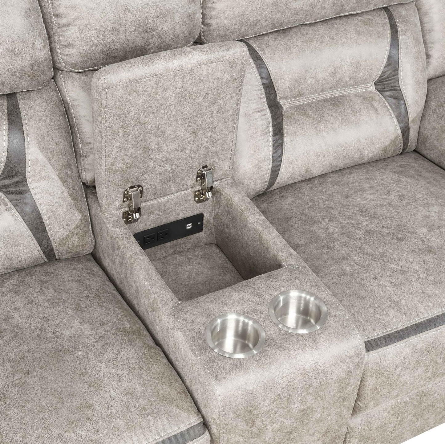 Greer Upholstered Tufted Back Glider Loveseat - 651352 - Luna Furniture - Dallas Store