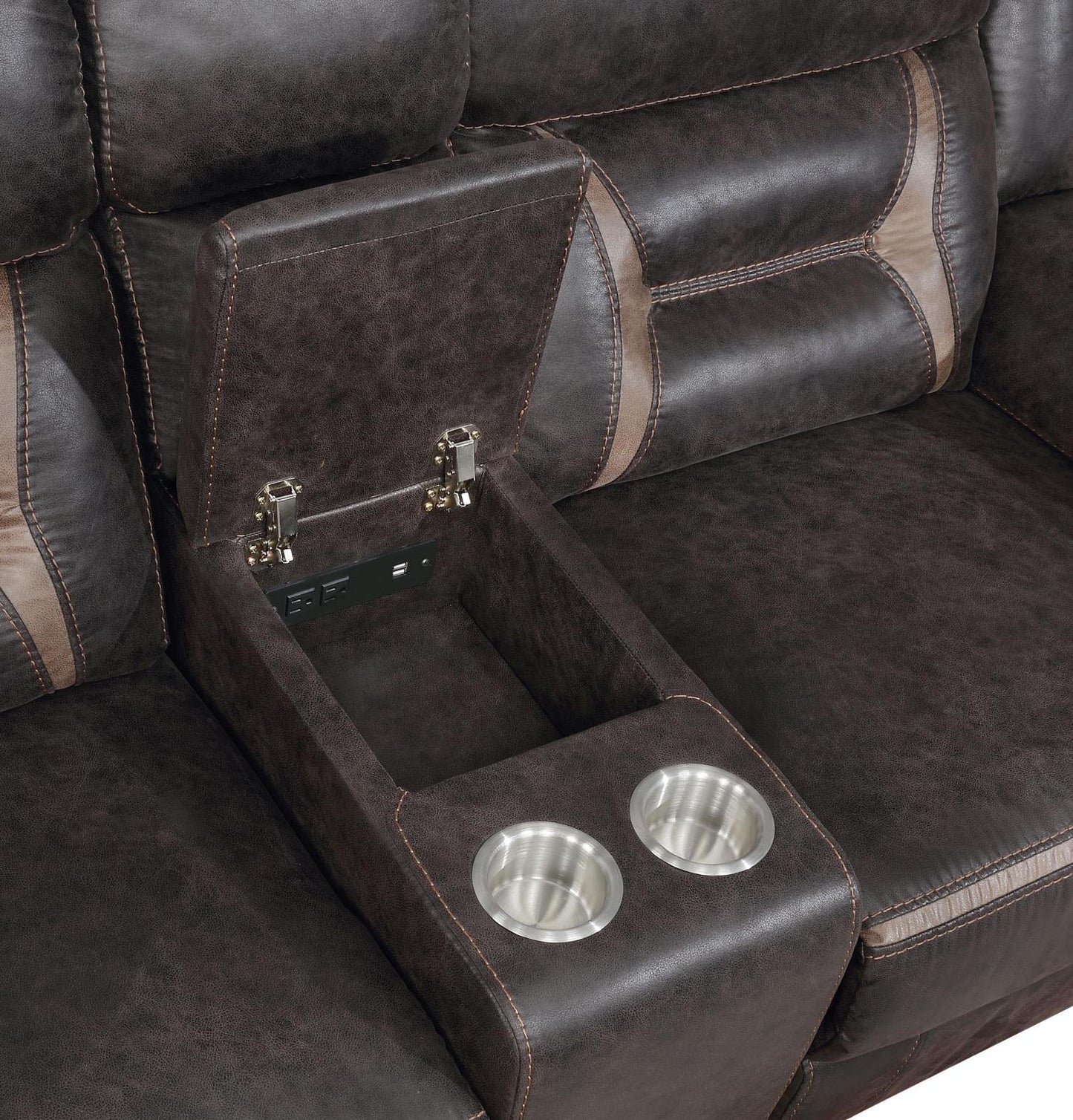 Greer Upholstered Tufted Back Glider Loveseat - 651355 - Luna Furniture - Dallas Store