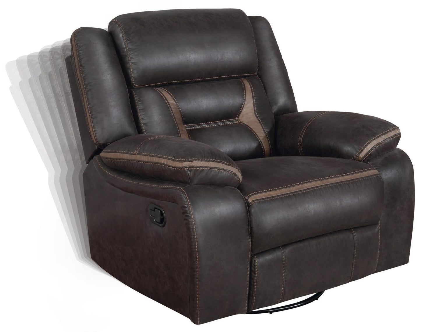 Greer Upholstered Tufted Back Glider Recliner - 651356 - Luna Furniture - Dallas Store