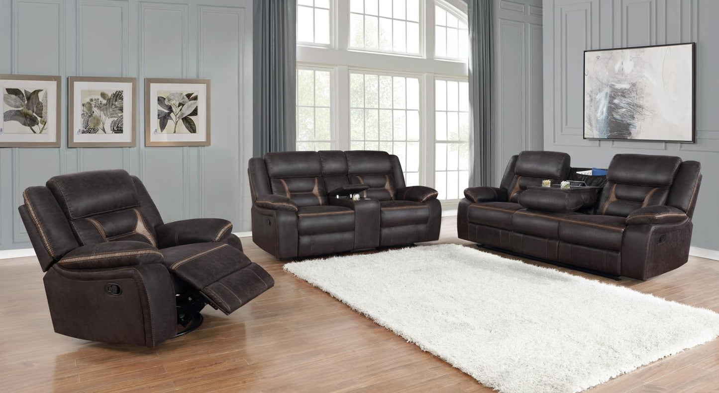 Greer Upholstered Tufted Back Glider Recliner - 651356 - Luna Furniture - Dallas Store