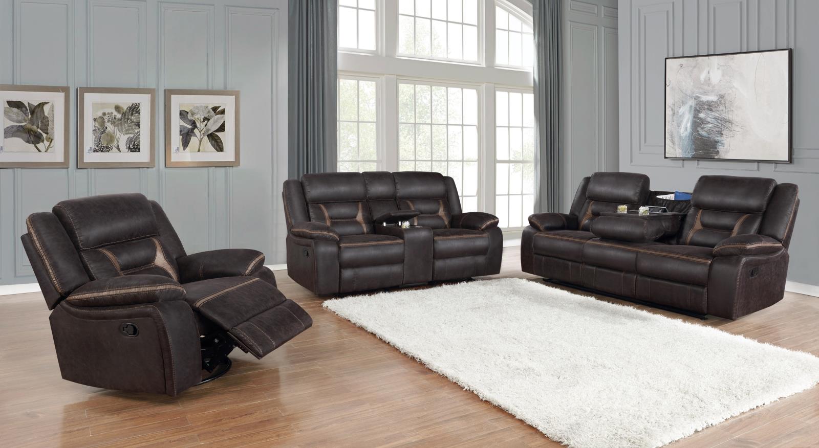 Greer Upholstered Tufted Back Glider Recliner - 651356 - Luna Furniture - Dallas Store