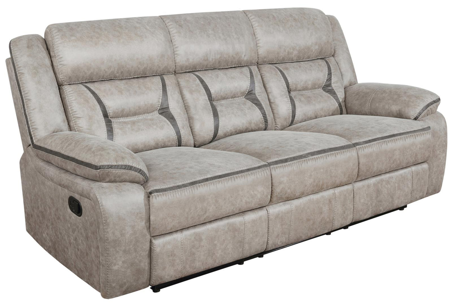 Greer Upholstered Tufted Back Motion Sofa - 651351 - Luna Furniture - Dallas Store