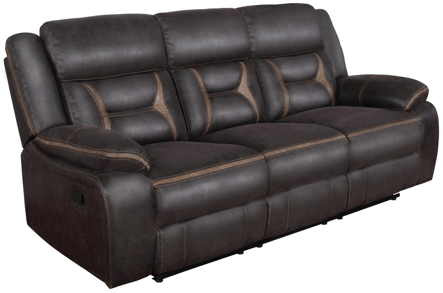 Greer Upholstered Tufted Back Motion Sofa - 651354 - Luna Furniture - Dallas Store