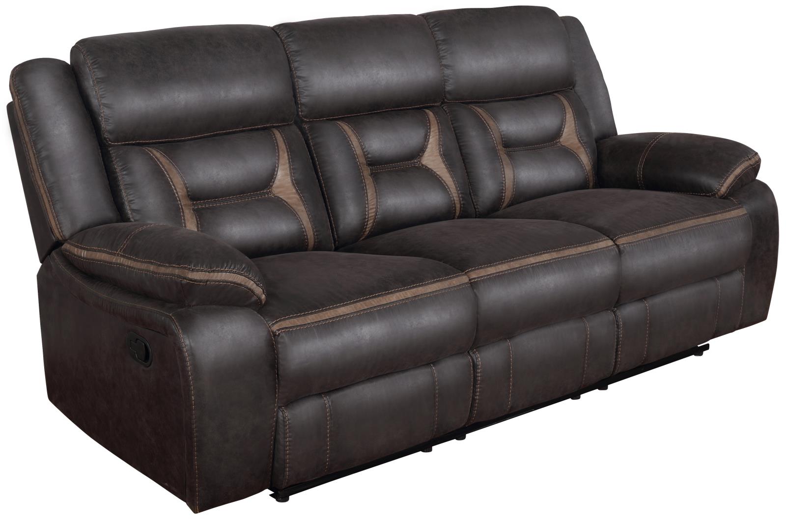 Greer Upholstered Tufted Back Motion Sofa - 651354 - Luna Furniture - Dallas Store
