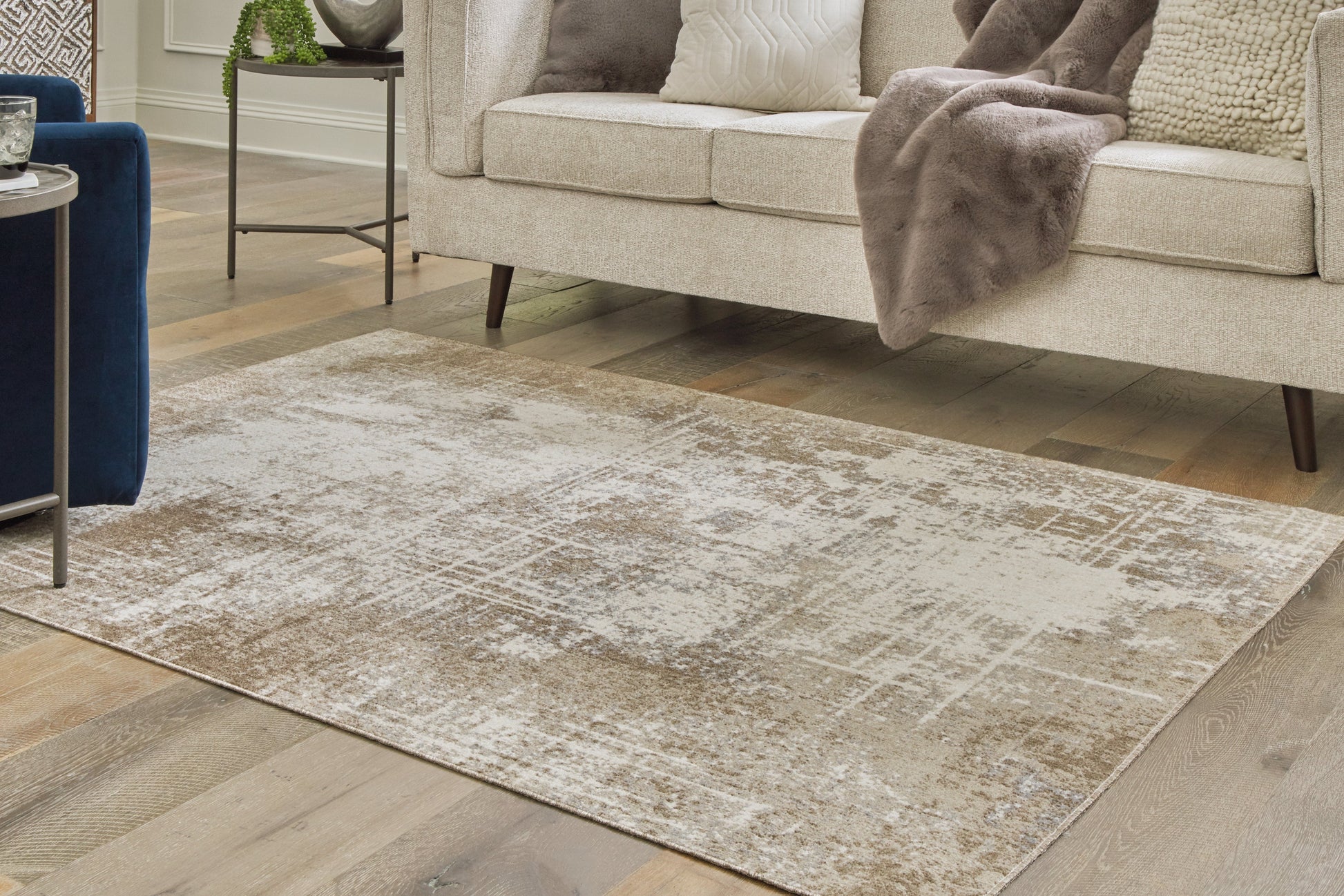 Grifflain Tan/Brown/Gray Medium Rug - R406232 - Luna Furniture - Dallas Store