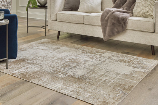 Grifflain Tan/Brown/Gray Medium Rug - R406232 - Luna Furniture - Dallas Store