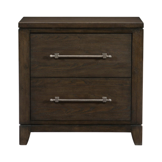 Griggs Dark Brown Nightstand - 1669-4 - Luna Furniture - Dallas Store