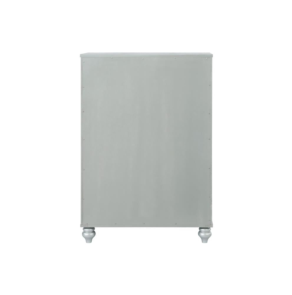 Gunnison Silver Metallic 5-Drawer Chest - 223215 - Luna Furniture - Dallas Store