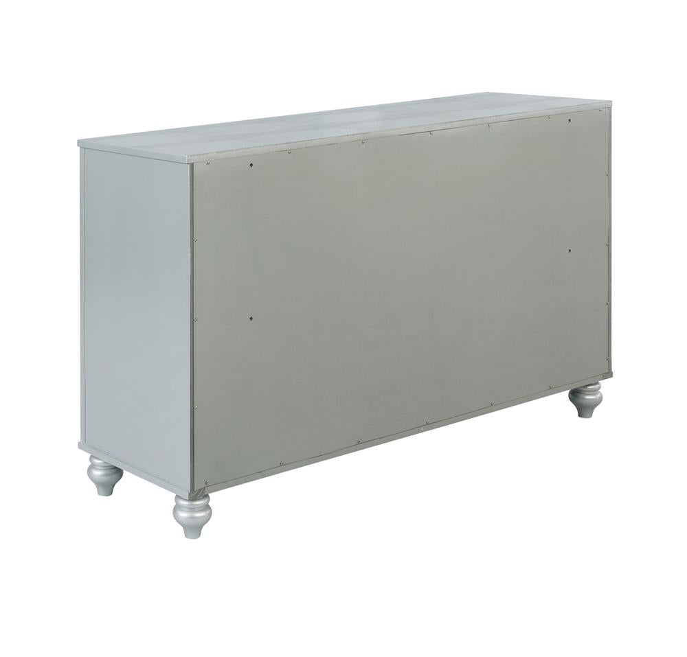 Gunnison Silver Metallic 6-Drawer Dresser - 223213 - Luna Furniture - Dallas Store