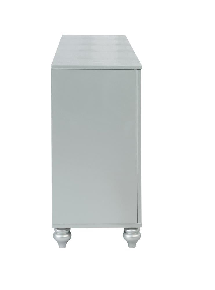 Gunnison Silver Metallic 6-Drawer Dresser - 223213 - Luna Furniture - Dallas Store