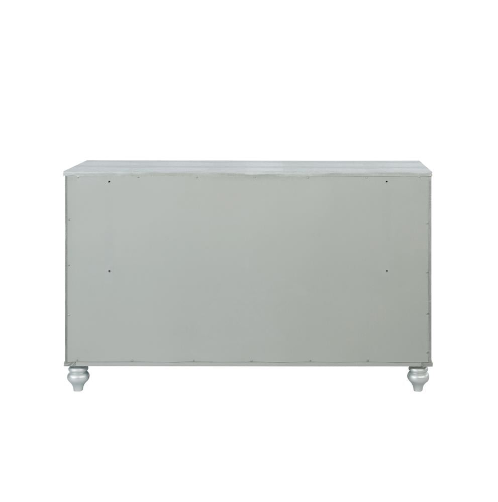Gunnison Silver Metallic 6-Drawer Dresser - 223213 - Luna Furniture - Dallas Store