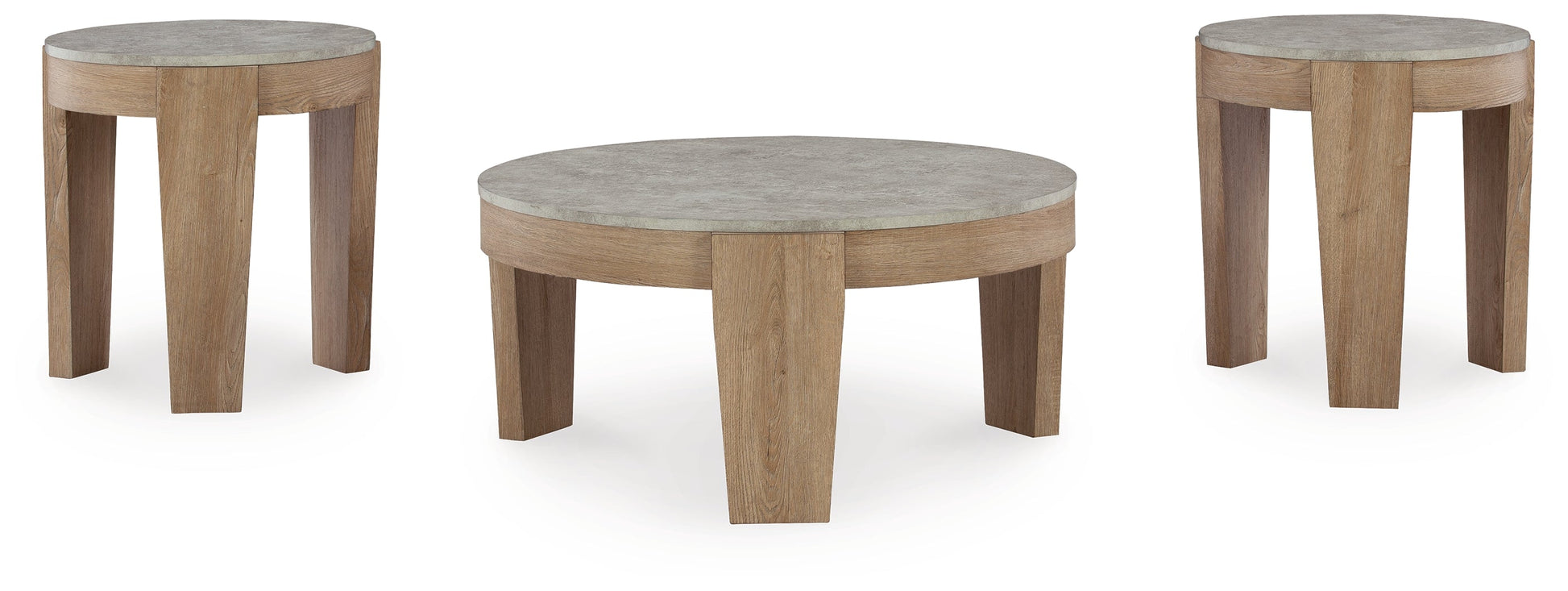 Guystone Light Brown Table (Set of 3) - T237-13 - Luna Furniture - Dallas Store